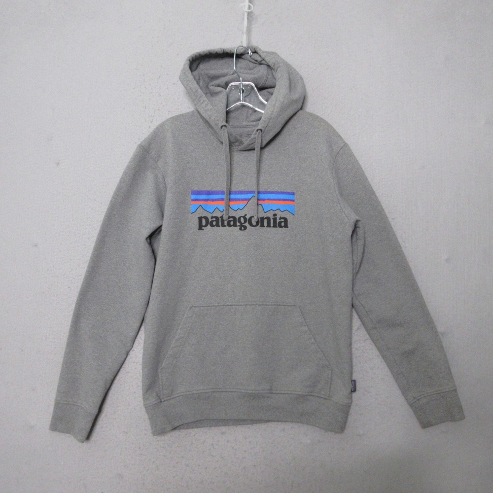 Patagonia Uprisal Hoody Men Medium Gray Logo Pullover Gorpcore Hoodie Outdoor